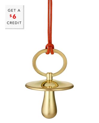 Waterford Christmas Pacifier Golden Ornament