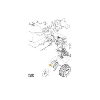 STIGA Sports Llanta Rueda Trasera 16 Park Original Stiga - 1134-3175-02