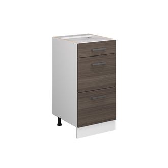 Vicco Mueble Bajo Universal R-line, Gris, 40 Cm Con Cajones, Sin Encimera, Vicco