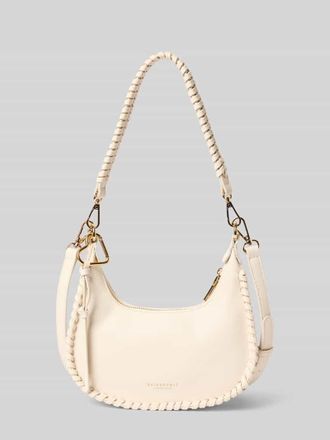 Seidenfelt Manufaktur Half Moon Bag mit Label-Detail Modell LILJENDAL in Beige, Gr&ouml;&szlig;e 1