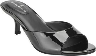 Bandolino Meegin Kitten Heel Slide Sandal in Black at Nordstrom, Size 6.5