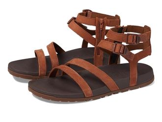 Chaco Lowdown Leather Strappy High Womens Sandals Nutshell 1 : 12 B - Medium