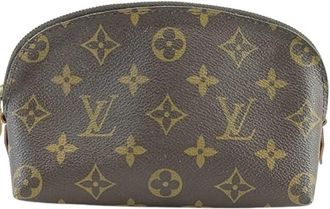Louis Vuitton Brown Galle Monogram Monogram Pouch (Pre-Owned)