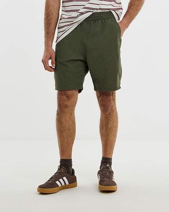 Jacamo Linen Blend Elasticated Short