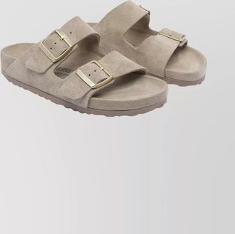 Birkenstock suede open toe flat sandals