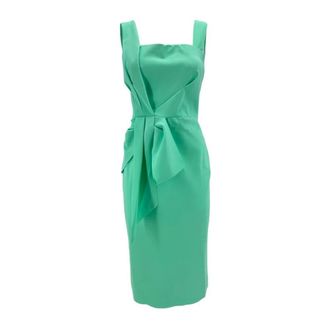 La Petite Robe Di Chiara Boni Kokerjurk - Dames - Casual kleedjes - Groen - XL - Kleedjes