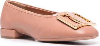 Ferragamo Ladies Pink Flats, US Size 10.5
