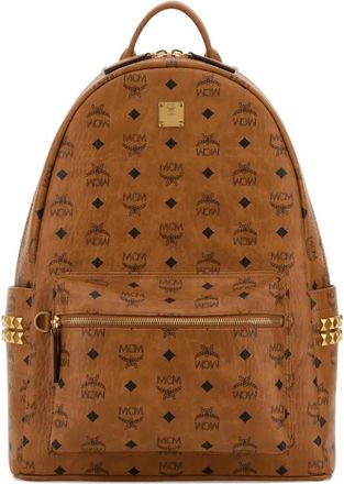 MCM Rugzak met logo - Bruin