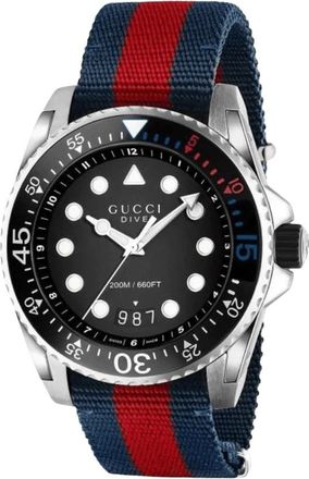 Gucci Duikhorloge - Heren - Horloges - Grijs - ONE Size - Nylon - Accessoires