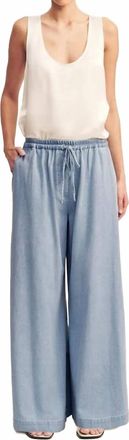 Shona Joy Ellsworth Pilazzo Pants In Bleached Blue