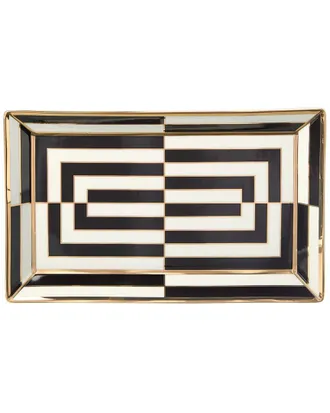 Jonathan Adler Op Art Rectangle Serving Tray