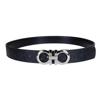 Ferragamo Belts, male, Black, Size: 100 CM Reversible Gancini Belt