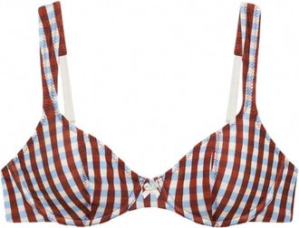 Galamaar Womens Billy Wire Top In Checkmate