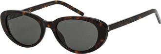Saint Laurent SL M154 Zonnebril - Dames - Accessoires - Bruin - Maat: 55 MM Nylon