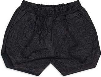 Who Decides War by Ev Bravado BLACK CRINKLED TAILORED SHORTS