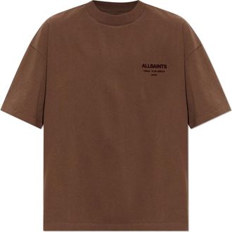 AllSaints Hombre, Camisetas, Marr&oacute;n, Talla: XL