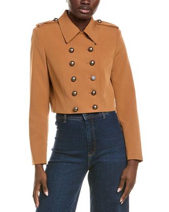 Kenneth Cole Twill Military Jacket