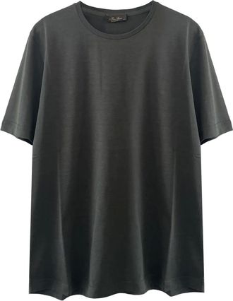 Loro Piana round-neck short-sleeve T-shirt - Grigio