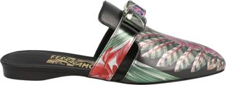 Ferragamo Briza Floral Mules - Narrow Width
