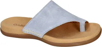 Gabor Schoenen, Dames, Blauw, 40 EU, Dreamvelour Sky slippers