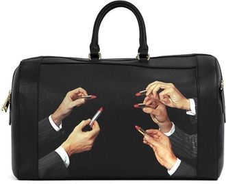 Seletti graphic print holdall bag - unisex - PVC/Polyester - One Size - Black