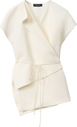 Fabiana Filippi Blusa a portafoglio - Bianco