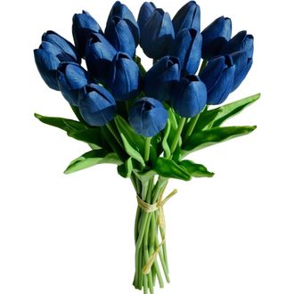 OEM Paquete De 10 Tulipanes De Seda Color Rojo Rosado, De 34 Cm (13,5 Pulgadas), Ideales Para La Decoraci&oacute;n Del Hogar, Bodas, El D&iacute;a De La Madre, Pascua Y