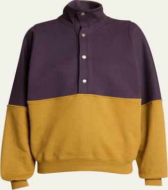 Saint Laurent Colorblock Cotton Sweatshirt