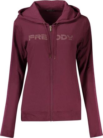 Freddy Sweatshirt met ritssluiting - Dames - Vesten met rits - Rood - XS - Katoen - Hoodies & sweatvesten