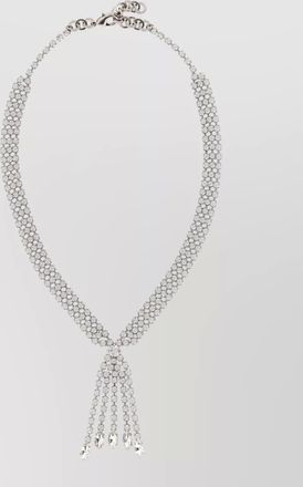 Alessandra Rich embellished metal necklace