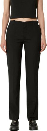 Kenzo Slim-fit Broeken - Dames - Slim Fit Broeken - Zwart - M - Wol - Broeken