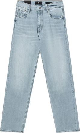 7 For All Mankind Straight Jeans - Heren - Regular Fit Jeans - Blauw - W32 L34 - Jeans