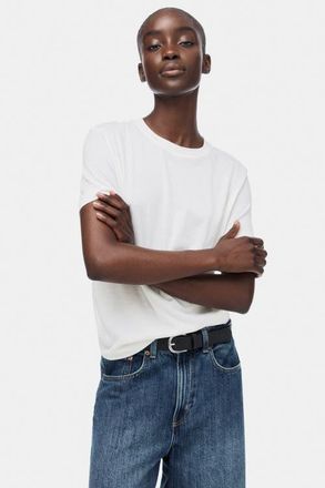 H&M Silk-blend t-shirt in White at Nordstrom, Size X-Large