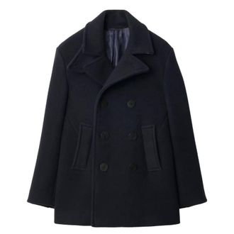 Burberry Double-Breasted Wool Peacoat, Brand Size 50 ( US Size 40 )