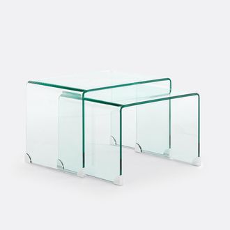 La Redoute Interieurs Nesttafeltjes van gehard glas, Joan
