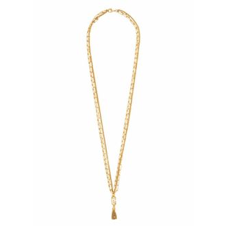 Balmain Synchroniseer gouden messing lange ketting - Heren - Kettingen - Geel - ONE Size - Accessoires