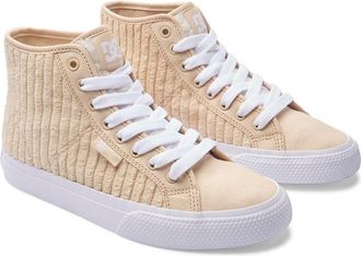 DC Sneaker DC SHOES Manual Hi, Damen, Gr. 7,5(38,5), braun (tan), Obermaterial: Leder (Kuh) / Futter: Textil / Aussensohle: Gummi, Schuhe Sneaker