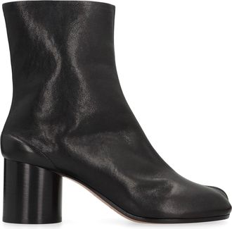 Maison Margiela Womens Ankle Boots Tabi Black Leather Cow Hide