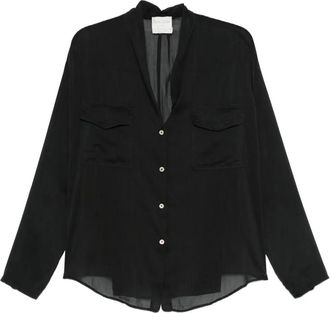 Forte_Forte Camicia con chiusura a bottone - Nero