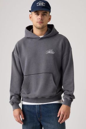 Levi's Two Horse Cropped Hoodie - Uomo - XL - Blu / Dark Phantom