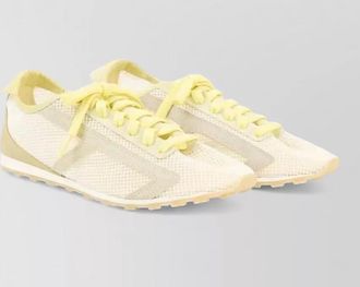 Jacquemus low top sneakers suede mesh rubber sole