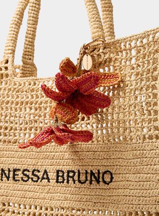 Vanessa Bruno Womens Malagasy raffia handbag charms