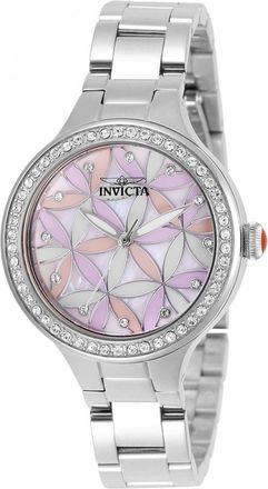 Invicta Wildflower Crystal Mother of Pearl Dial Ladies Watch 28823