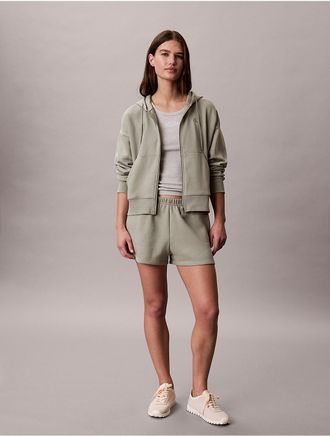 Calvin Klein Jeans Calvin Klein Womens Archive Logo Fleece Shorts - Green - XL
