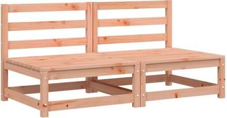 vidaXL Vidaxl - Garden Sofas Armless 2 pcs 70x70x67 cm Solid Wood Douglas