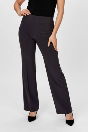Frank Lyman Design Belted Mid-Rise Trousers In Charcoal