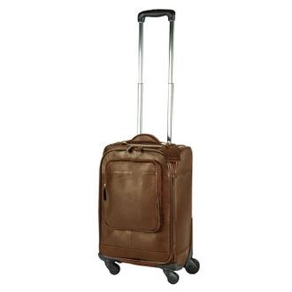 Eastern Counties Leather Trolley Case in Tan