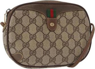 Gucci Pre-owned Cross Body Bags, female, Beige, Size: ONE SIZE Pre-owned Plastic Cross Body Bag
