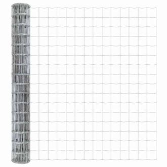 Berkfield Home Euro Fence 1.5x10 m Galvanised Steel in Grey