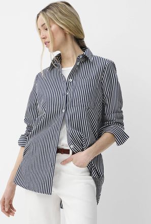 Contemporaine Womens Seaside stripe Tunic Top shirt